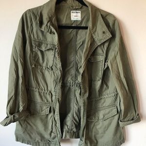 Olive green utility jacket